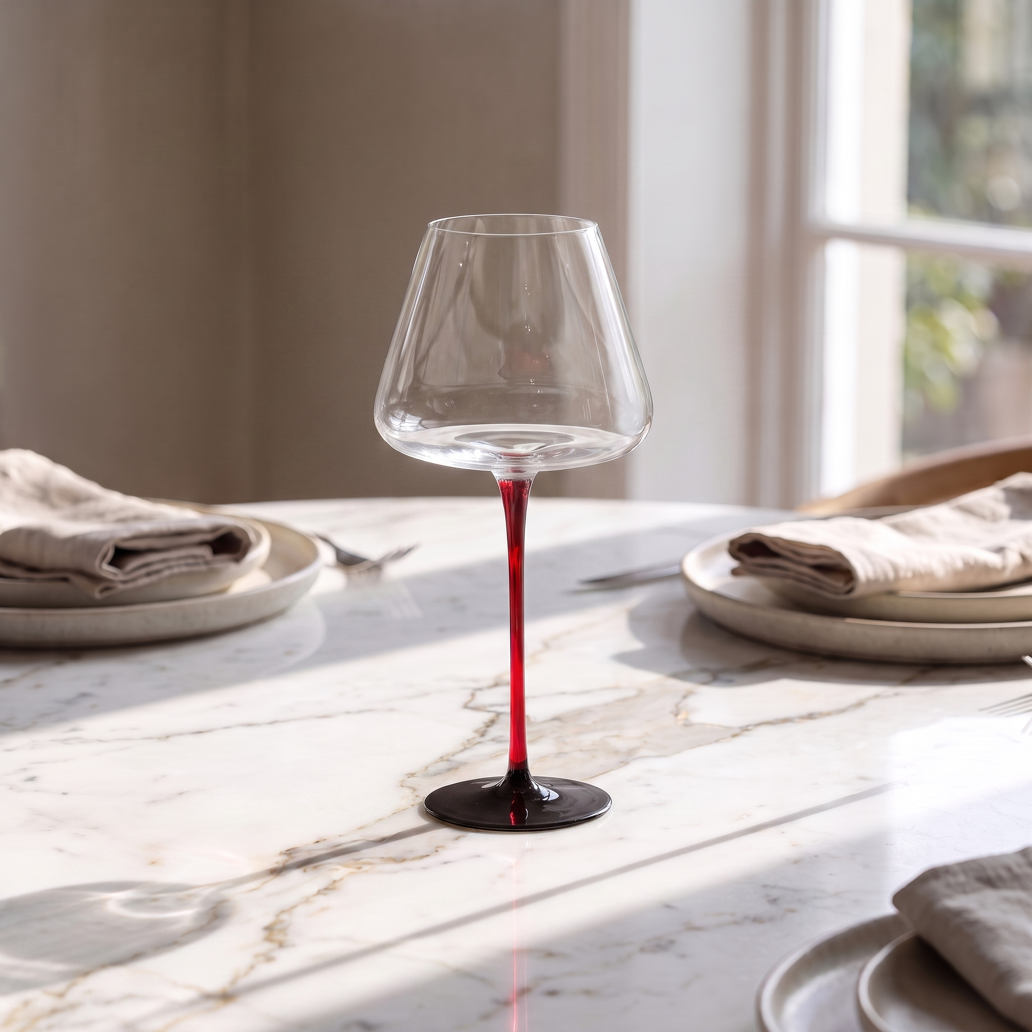 Ruby Bordeaux Glass