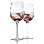 Stained Glass-Inspired Classic Wine Glass