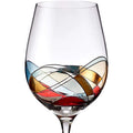 Stained Glass-Inspired Classic Wine Glass