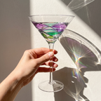 Stained Glass-Inspired Martini Glass