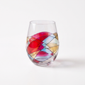 Stained Glass-Inspired Stemless Wine Glass