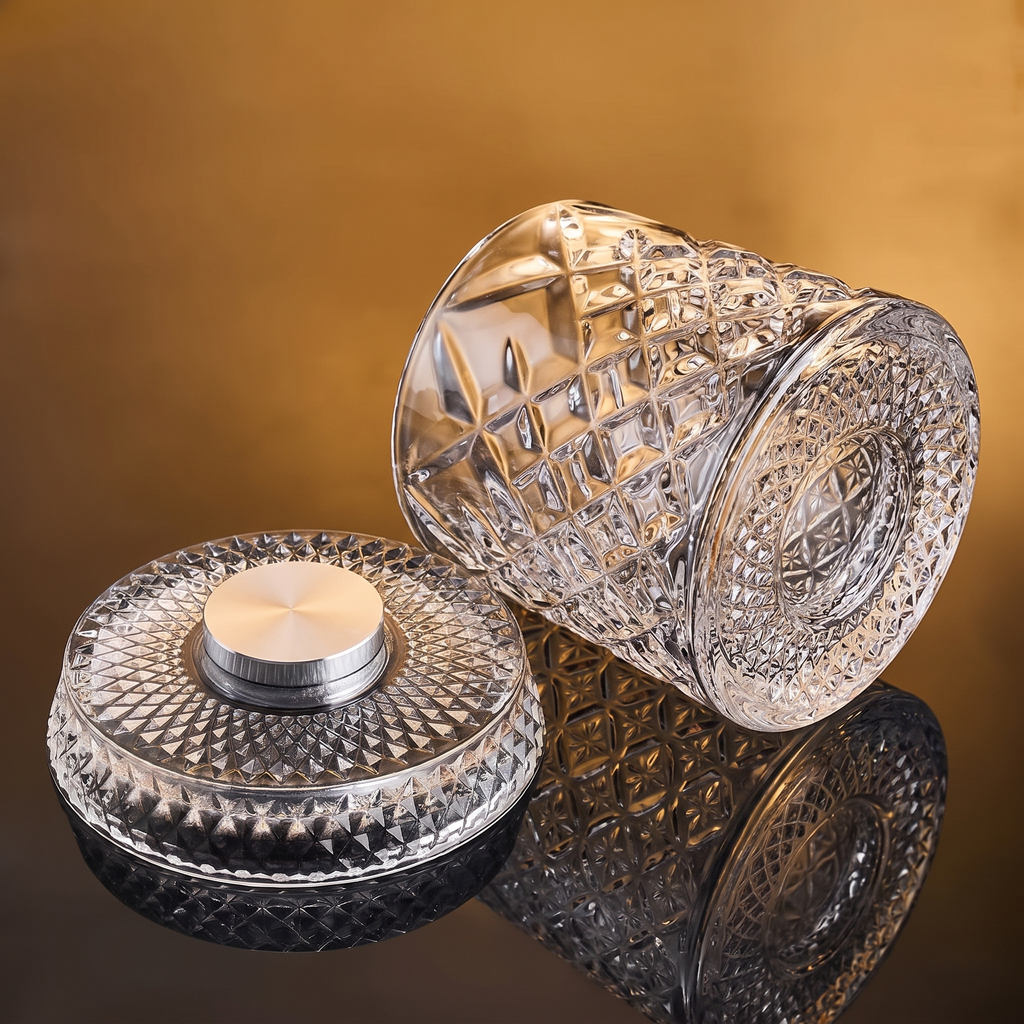 Spinning Whiskey Glass