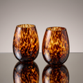 Tortoiseshell Stemless Wine Glass