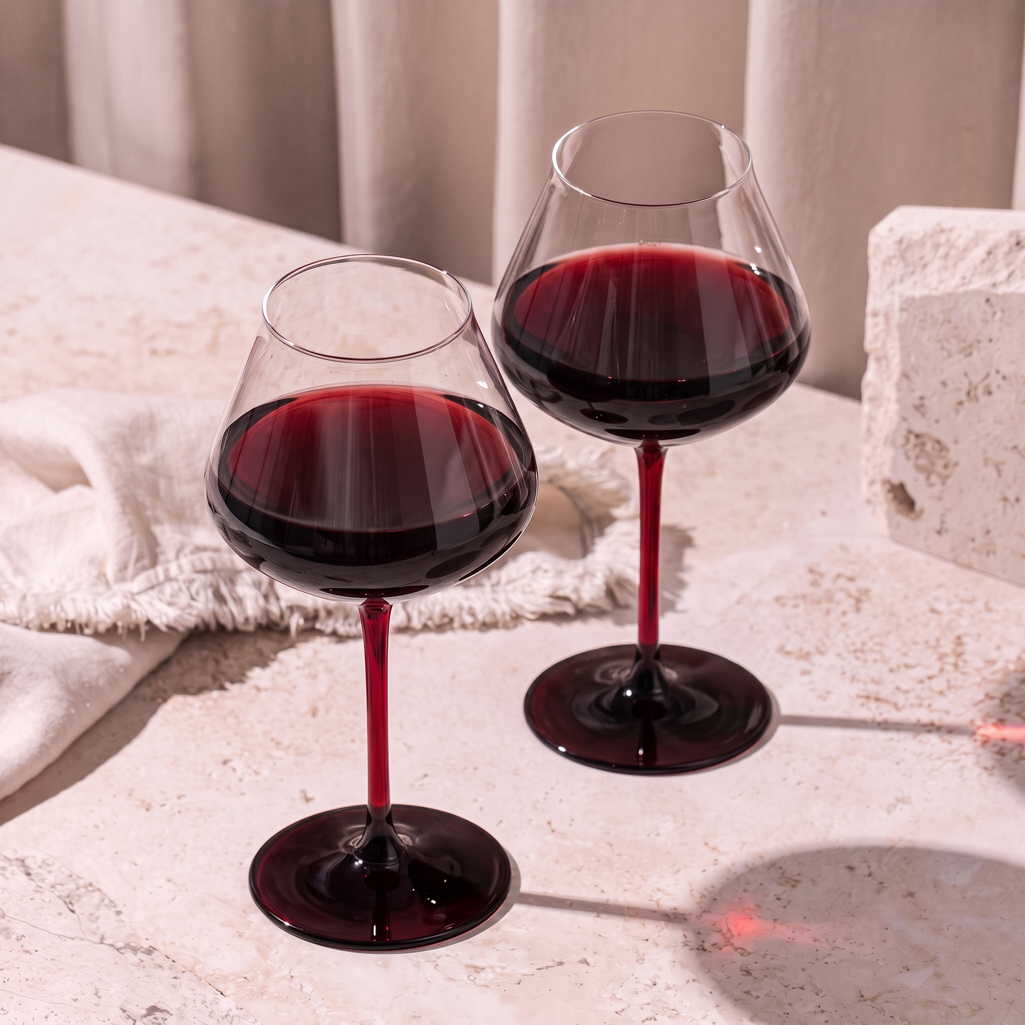 Ruby Bordeaux Glass